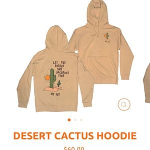 Mt. Joy Desert Cactus Hoodie - Orange Blood Lyrics